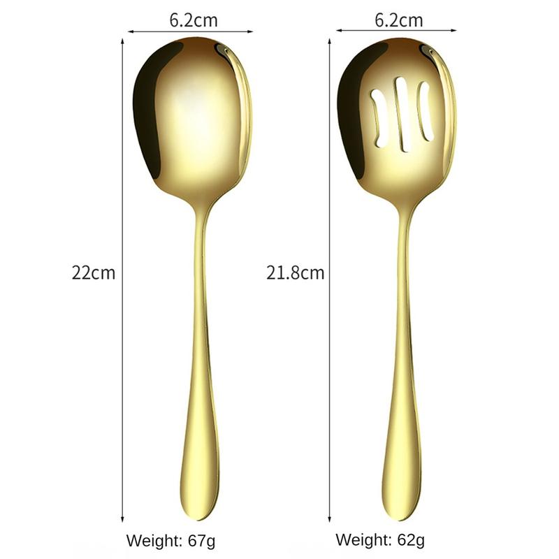 Product Introduction of Large Round Spoon 410 Stainless Steel Public Spoon Self-service Dish Spoon Hotel Restaurant Meal Spoon Rice Spoon Cutlery Tableware 16