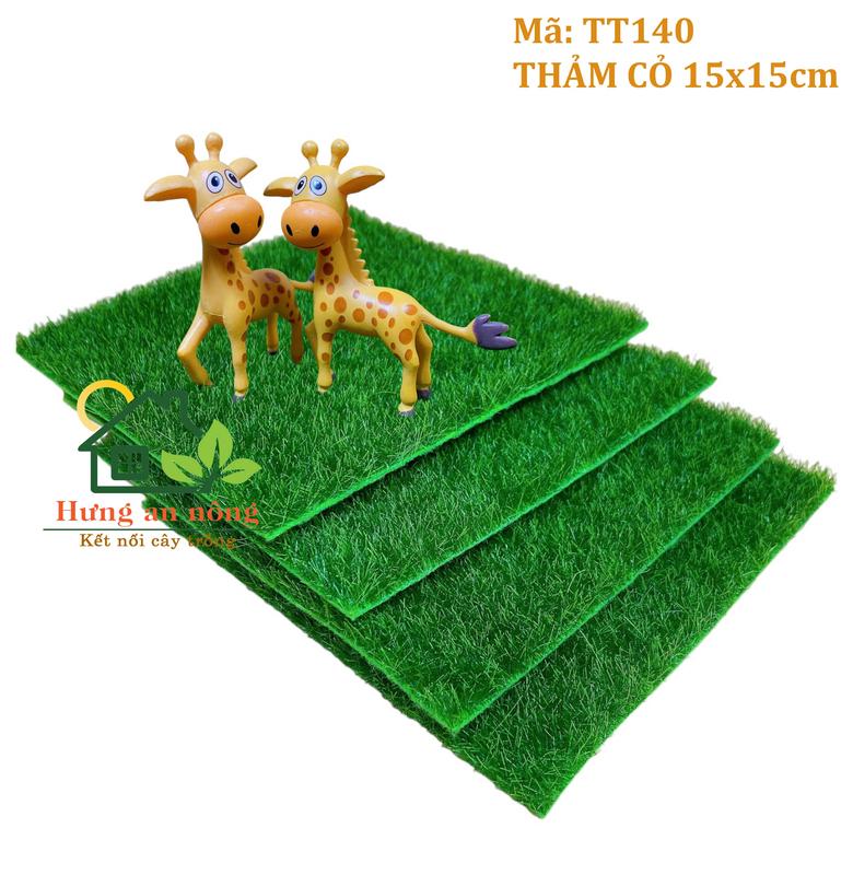  TT140 - thảm cỏ xanh thảm rêu trang trí nhà bup bê chuồng vật nuôi trang trí tiểu cảnh 15x15cm - nhớ xem phần mô tả 