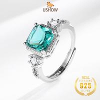 Gambar USHOW 925 Perak AAAAA Zircon Spot 2 Perhiasan Cincin Karat - No1, Dapat disesuaikan dari USHOW Kab. Gresik 3 Tokopedia