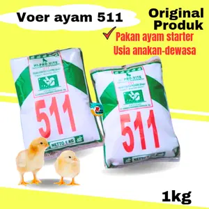 Pakan Ayam 511K 1 Kg (Anakan sampai Dewasa)