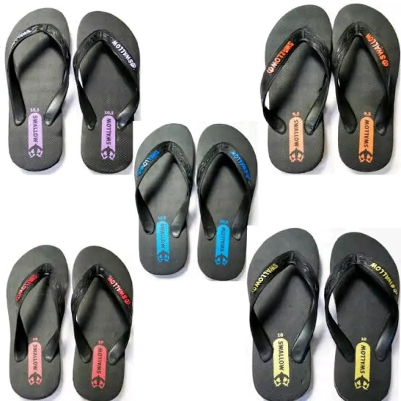 sandal swallow hitam sandal jepit pria dan perempuan 0