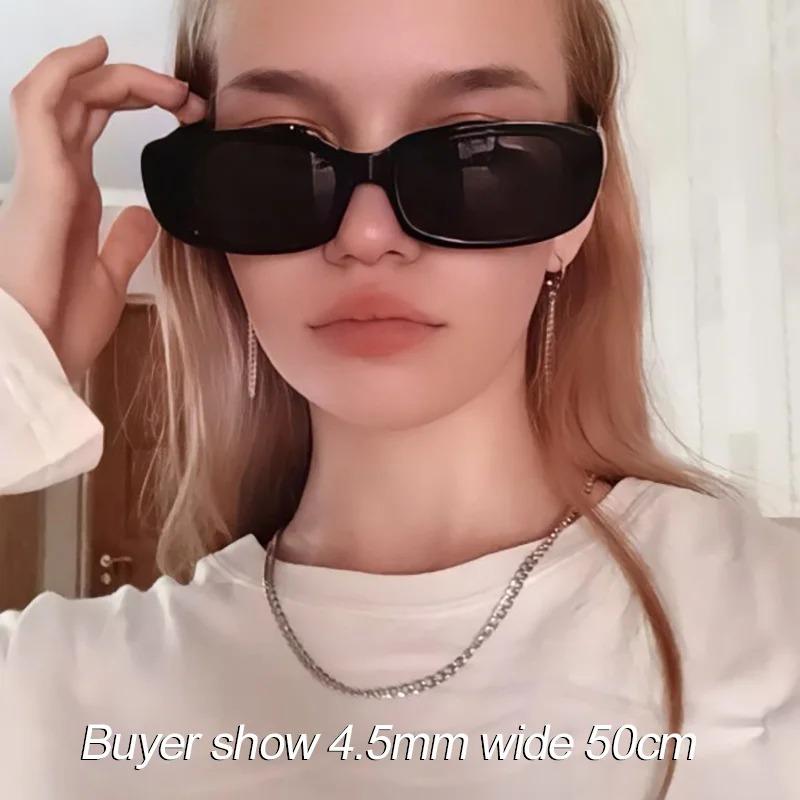 Vòng Cổ Dây Chuyền Xích, Chất Liệu Thép Không Gỉ, Dài, Phong Cách Hip Hop, Dành Cho Phụ Nữ Và Nam Giới, Phụ Kiện Trang Sức Thời Trang 4