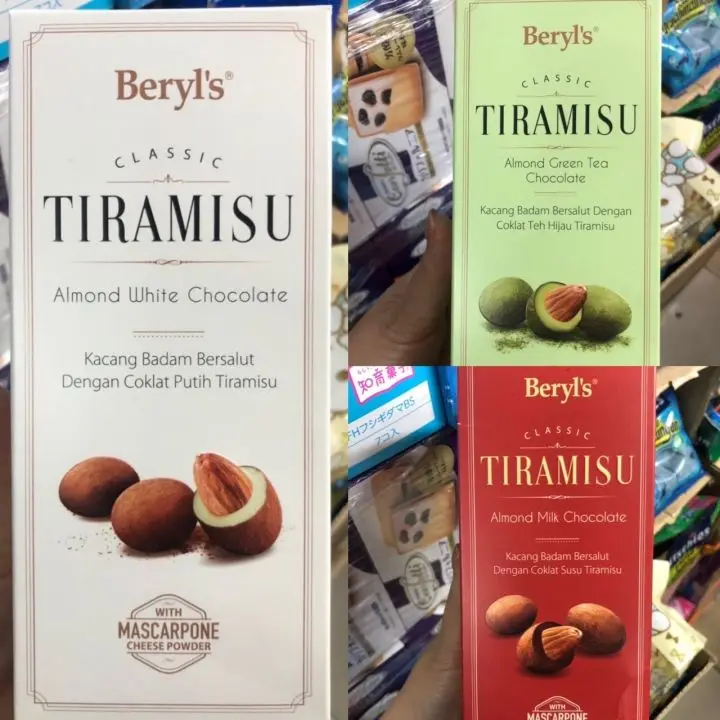 Chocolate Beryl's Tiramisu socola đắng nguyên chất hạnh nhân phô mai mascarpone Snack Sô Cô La Ăn Vặt Thức Ăn Food Dâu 1