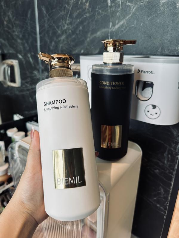 Bộ Gội Xả Blemil Phục Hồi, Suôn Mượt Tóc, Hương Thơm Nước Hoa 750mlx2 1