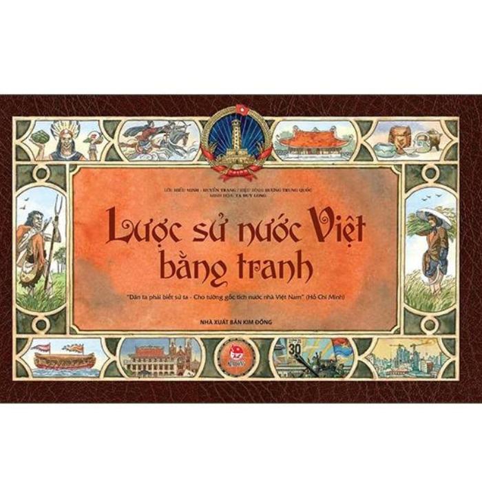  Sách - Lược Sử Nước Việt Bằng Tranh  Tái Bản 2024  