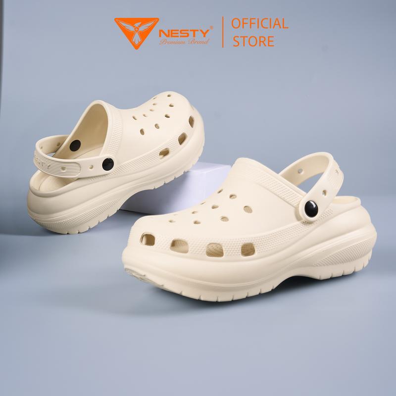 [Tặng Sticker] Dép Sục Nesty Hot Trend Cao Cấp đế độn 7 phân, chất liệu eva nhẹ, êm và chống thấm nước NE09