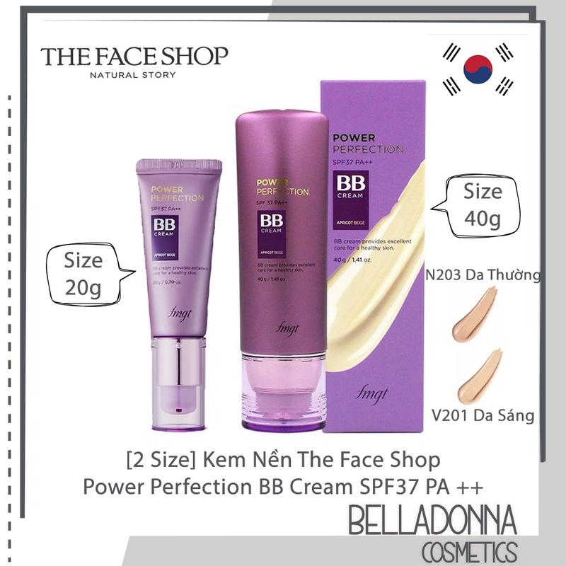 Kem Nền Chống Nắng The Face Shop Fmgt Power Perfection BB Cream SPF37 PA++ Cosmetic Mỹ Phẩm