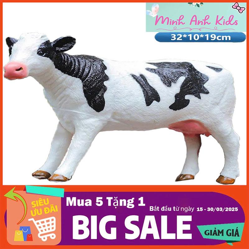 Đồ chơi vườn thú mô phỏng thế giới động vật hoang dã cao su mềm  - Mô hình con Voi size To - Toy