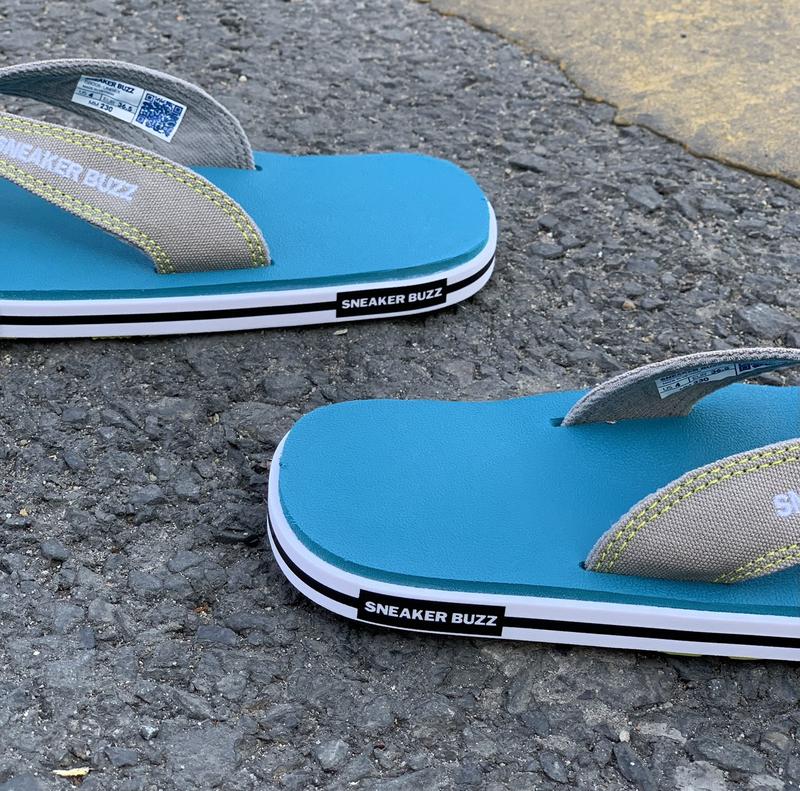 Dép Sneaker Buzz Xanh Quai Xám Chính Hãng 3
