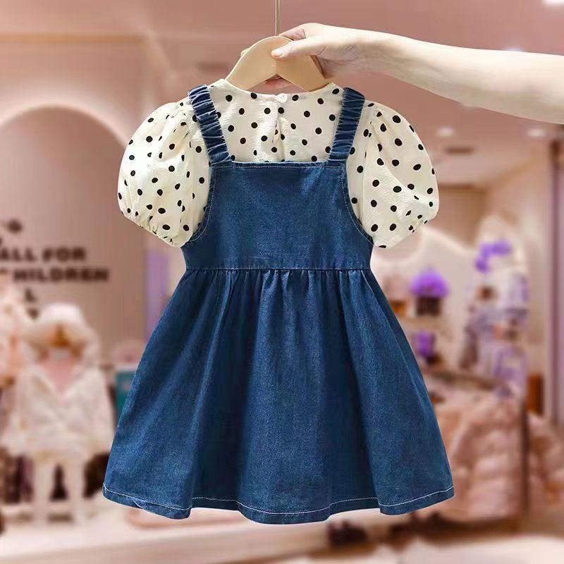 Product Introduction of Váy Yếm, Phong Cách Mùa Thu, Váy Denim, Phong Cách Phương Tây, Dành Cho Trẻ Em Từ 3 Đến 6 Tuổi, Bộ Váy Yếm Mùa Hè Cho Bé Gái, Thích Hợp Cho Mẫu Giáo 3
