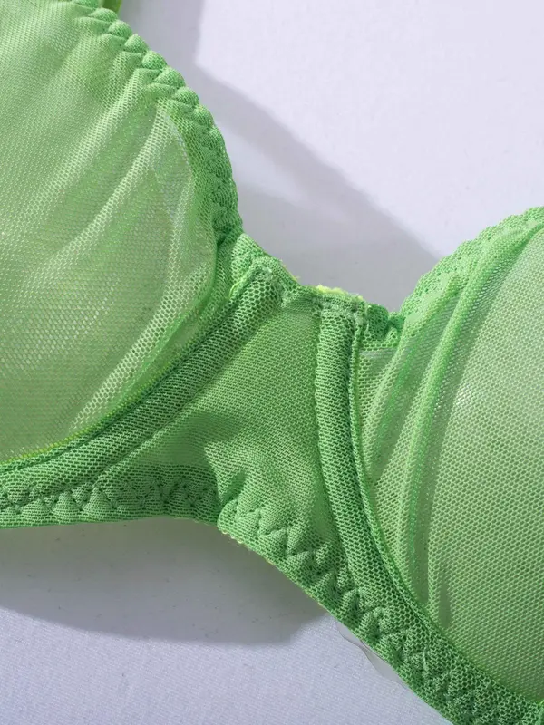 Women's Solid Sexy Lingerie Set, Naughty Lingerie, Push Up Bra & Panty & Garter Belt & Choker, Sexy Comfy Lingerie Set for All Seasons, Lady Underwear for Daily Wear, Naughty Lingerie 8