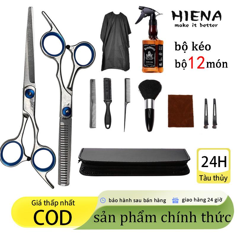 Bộ kéo cắt tóc tỉa tóc nhập khẩu chất lượng cao dùng cho salon tóc chuyên nghiệp cắt tóc gia đình Nữ keo cat