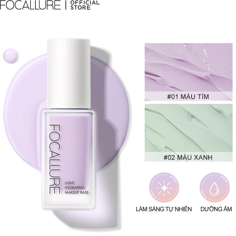 FOCALLURE Kem Lót Hỗ Trợ Dưỡng Ẩm và Hỗ Trợ Làm Đều Màu Da Với Ba Sắc Thái Màu Kem Lót Khác Nhau