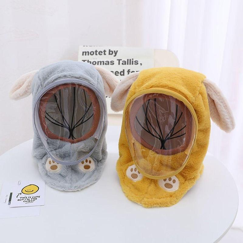 Product Introduction of New Winter Children Hats Necks One-piece Windshield Headgear Ear Caps Protective Masks Male Female Baby Cold-proof Warm Caps 10