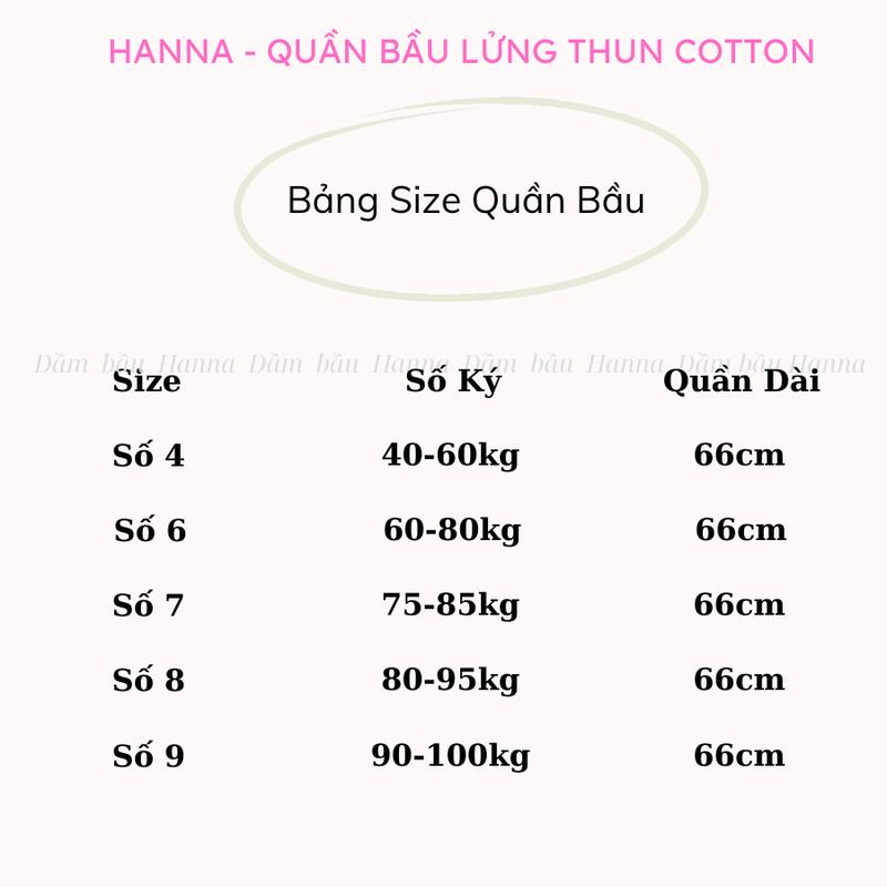 Product Introduction of Quần bầu lửng thun cotton loại 1 có size từ 40 tới 100kg co dãn thoải mái chiều dài qua gối có dây thun chỉnh nhà HANNA 0