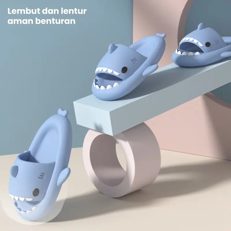 Starlight Sendal Selop Anak Baby Shark Extralight Phylon Sandal Anak Karakter Hiu  Cewek Unisex Sandal Casual Sandal Cewek Elastic Empuk HSN602 7