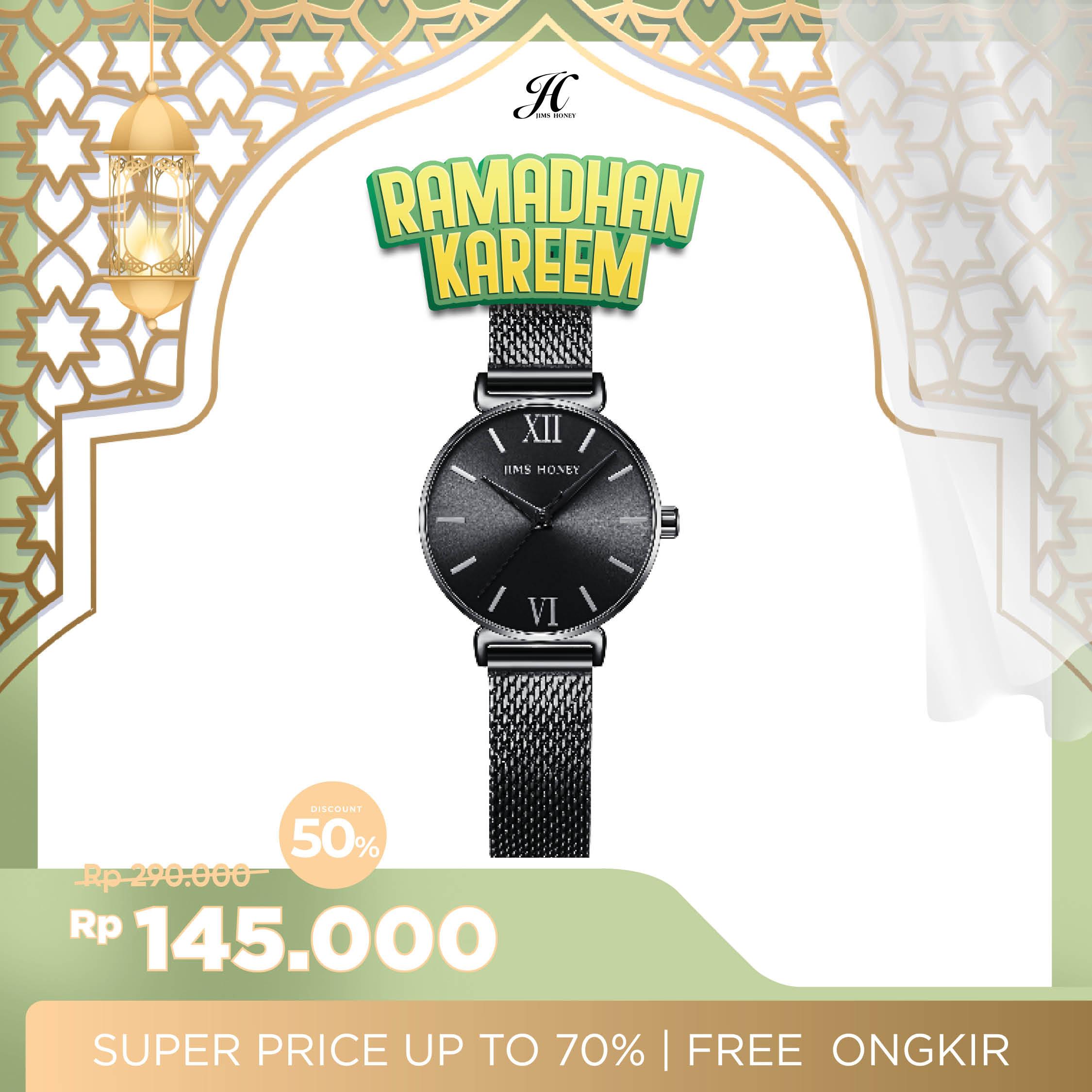 JIMS HONEY JAM TANGAN WANITA JHW 02 (FREE BOX + BATERAI)
