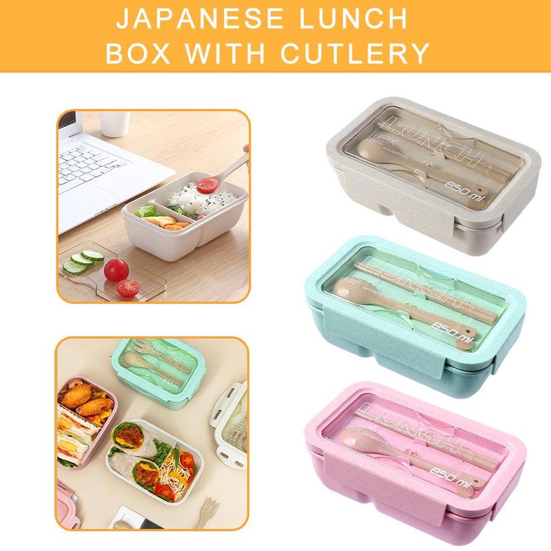 Product Introduction of 1pc Bento Box Leakproof Lunch Containers Cute Lunch Boxes For Spoon/Chopsticks Dishwasher I5X9 35