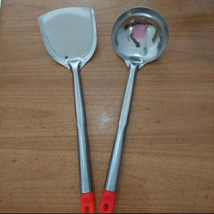 Gambar Sutil/Sendok Goreng Stainless gg Orange - DapurKaryaMdn dari Dapur Karya Mdn Kota Medan Tokopedia