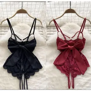 [GOODKITTY] L11 Lingerie Baju Tidur Wanita Nightdress Premium Hight Quality Big Bow Temptation Lace