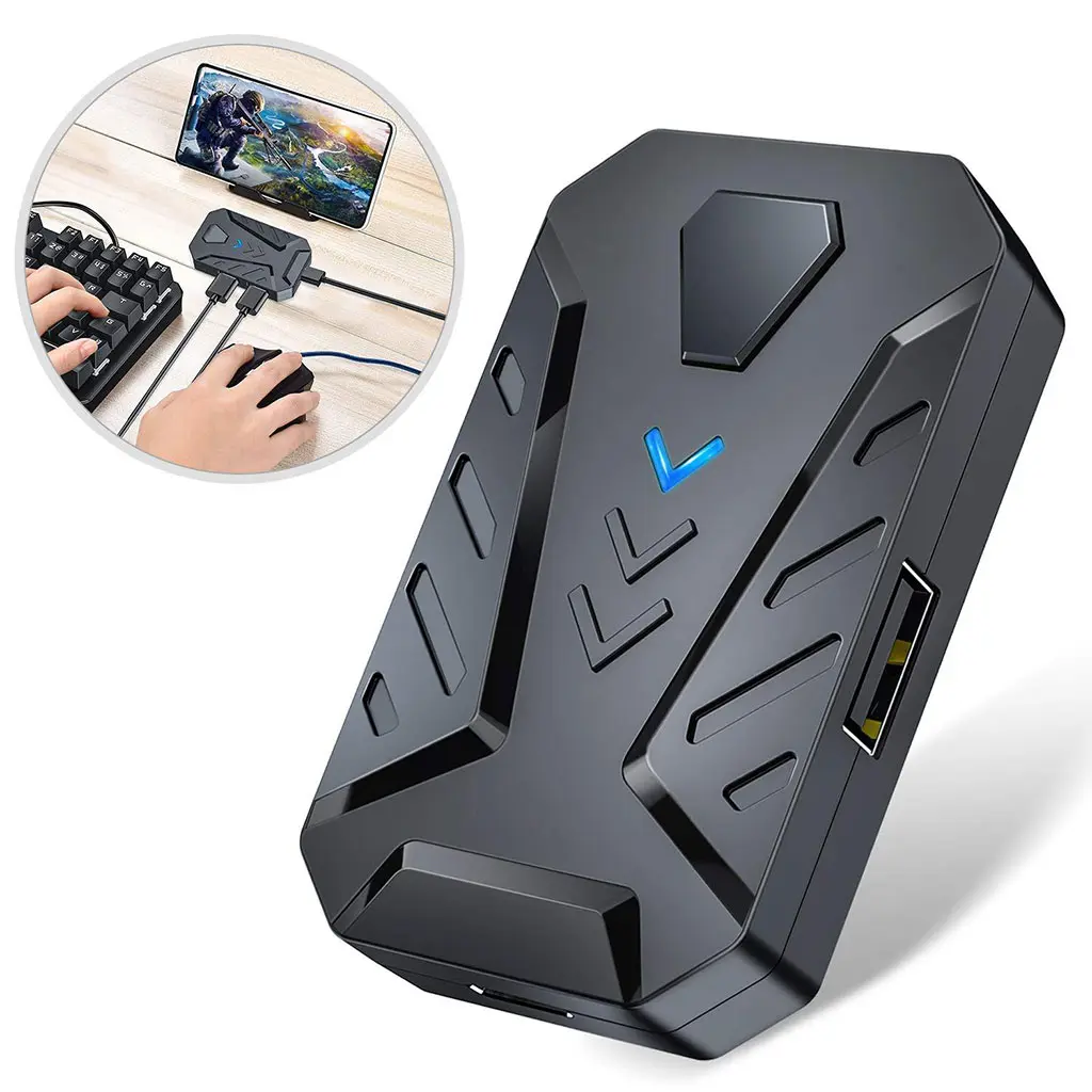 Pad permainan untuk Bluetooth-compatible mudah alih, pengawal untuk PUBG, papan kekunci, tetikus, Konverte