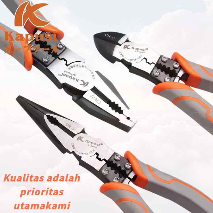Kapusi Tang Kombinasi/Tang Lancip/Tang Potong/Tang Multifungsi/Heavy Duty/Tang Kabel Multifungsi Tang serbaguna 8 1 Tang buaya multifungsi 25 1Tang kabel serb a gun a tang  multifungsi 1