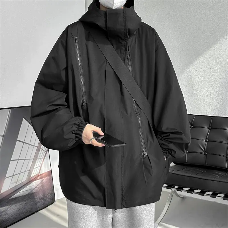 Áo khoác gió 3 khóa Unisex 2 lớp chống nước chống gió chống bụi