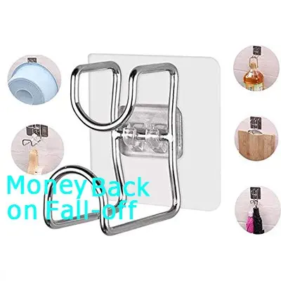 Móc treo/ Giá treo chậu, đồ dùng nhà tắm, nhà bếp bằng inox siêu chắc 5