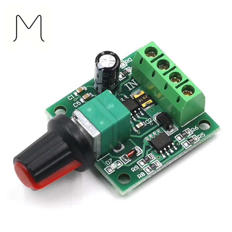 Bộ điều khiển tốc độ động cơ PWM DC 1.8V–12V 2A, mô-đun điều khiển điện áp thấp…