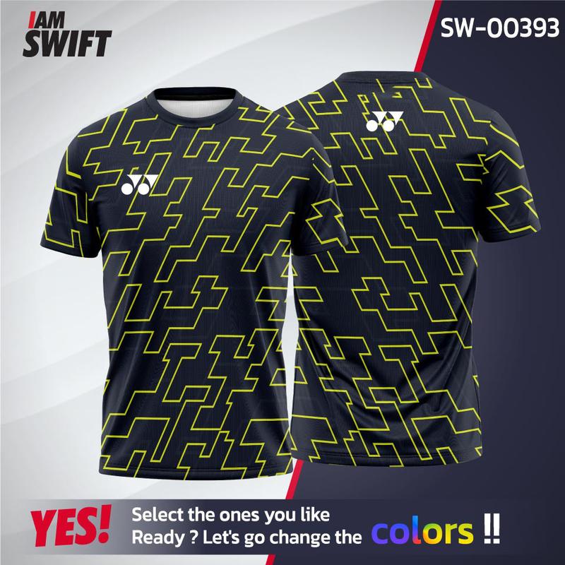 Jersey Fashion Sports T Shirt Leisure Loose Size Men's T-shirt Badminton Sports Running Pattern 3D Printed Sport Short Sleeves 2