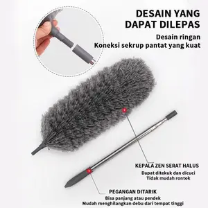 ACEH.DYA 116086 Kemoceng microfiber kumucing cendol mikrofiber sulak pembersih langit rumah panjang tekuk bisa dipanjang pendekan tebal