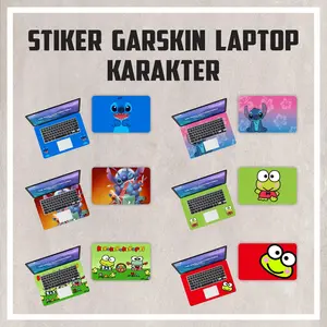 GARSKIN AKsesories Laptop Leptop NoteBook Motif Stich Keroppi stiker Plastik Computer