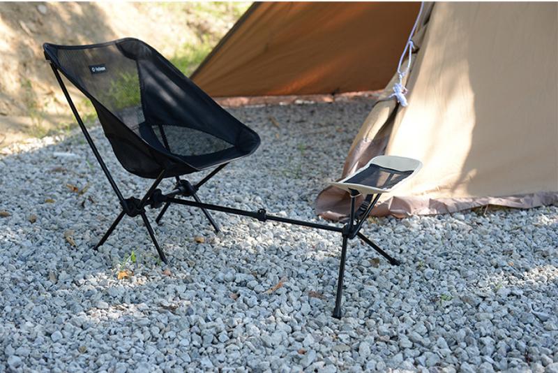 Product Introduction of Outdoor Moon Chair Foot Suppot Folding Chair Portable Leisure Camping Fishing Telescopic Foot Suppot Pedal Aluminum Alloy Foot Brace 2