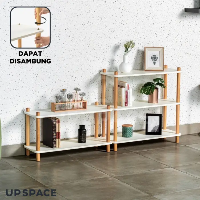 Up Space Xylo Shelf / Rak Susun Serbaguna / Rak Kayu Minimalis / Rak Buku Tahan Lama