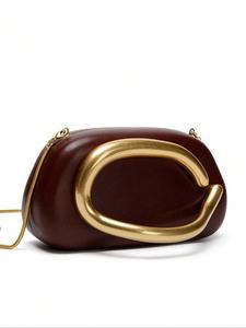 Women's Elegant Minimalist Compact Evening Bag, Trendy Retro Versatile Bag, Fashionable Shoulder Bag for Daily Commuting, Shopping and Attending Social Events