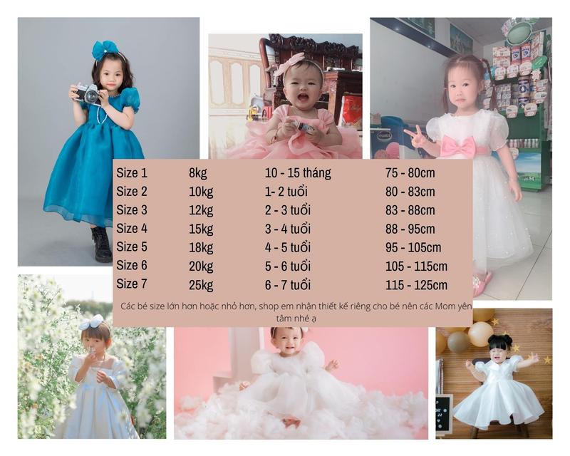 Product Introduction of Váy Công Chúa  Siêu Tầng Nấm Xinh yêu Cho Bé Gái 0