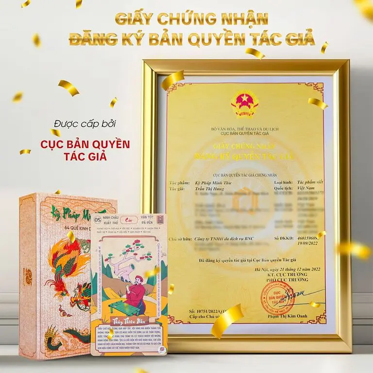 Bộ thẻ Kinh Dịch 64 Quẻ - Kỳ Pháp Minh Thư - News Combo Thẻ Bài Cards 5