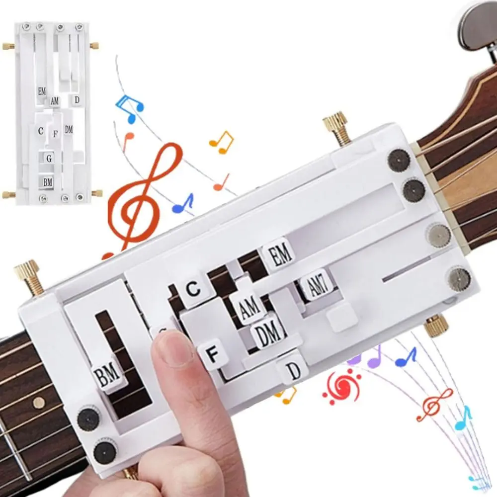 New Guitar Aid Guitar Chord Presser Chords Learning Tools Portable Guitar Chord Helper Guitar Aid Chords Trainer Beginner