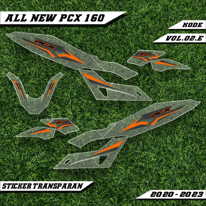 ''''' STRIPING TRANSPARAN HONDA PCX 160 ALL NEW LIST MOTOR DESAIN GRAFIS SIMPLE GPC 002 ,,,, 7