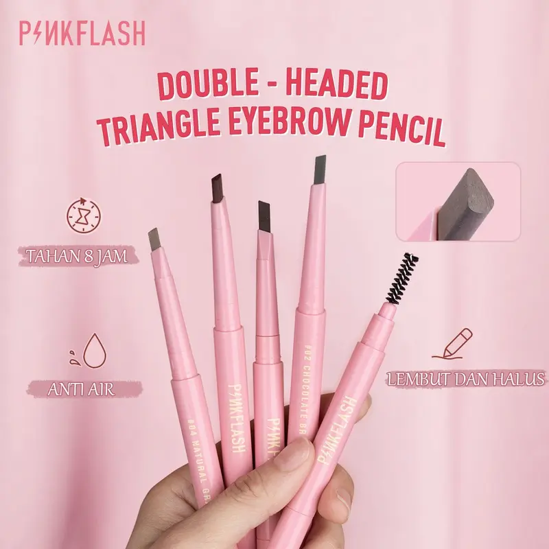 Pinkflash Mascara + Eyeliner + Auto Eyebrow Set Waterproof Eyeshadow 2
