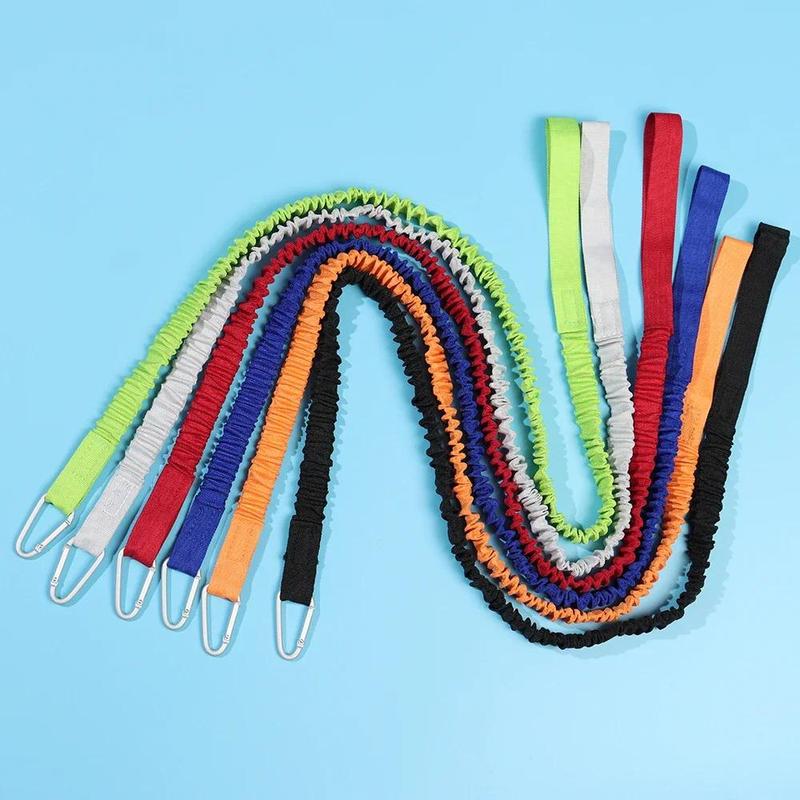 Product Introduction of 1pc Tie Rope with Safety Hook Kayak Paddle Leash Adjustable Elastic for Kayak Paddles Canoe Oar Fish Rod Rowing Boat Accessory 6