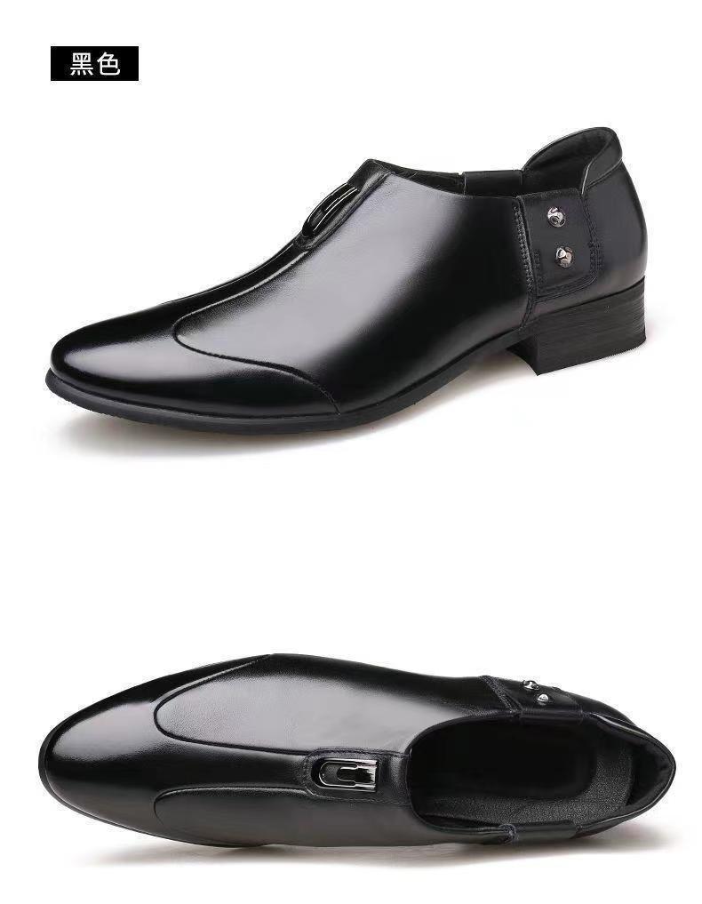 Product Introduction of Men'S Summer Leather Shoes New Genuine Leather Business Formal Wear Leather Shoes Trendy British-Style Wedding Versatile Casual Shoes 19