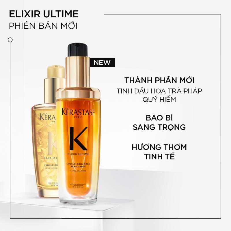 Kérastase x Hannah - Tinh dầu dưỡng tóc chắc khỏe Kérastase K Elixir Ultime 75ml - Flash deal 2