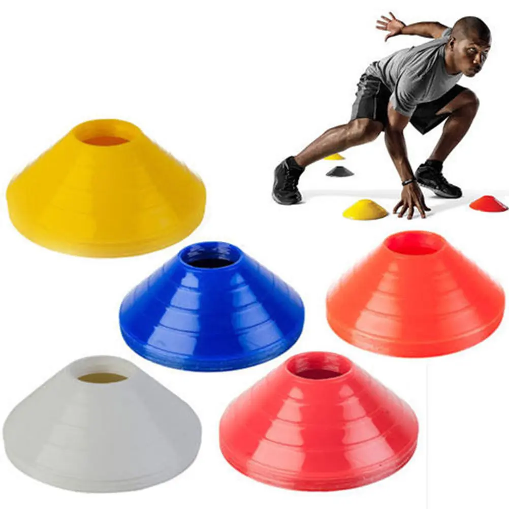 10x Bóng Đá, Bóng Bầu Dục, Thể Thao, Tập Luyện Chéo, Điểm Đánh Dấu Không Gian, Hình Nón Bóng Đá, Đĩa