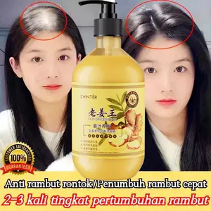 Shampo Penumbuh Rambut Cepat Anti rambut rontok Botak ginger shampoo 500ml Botak Rontok Penumbuh Rambut Perawatan Hair Care Treatment Anti 500ML