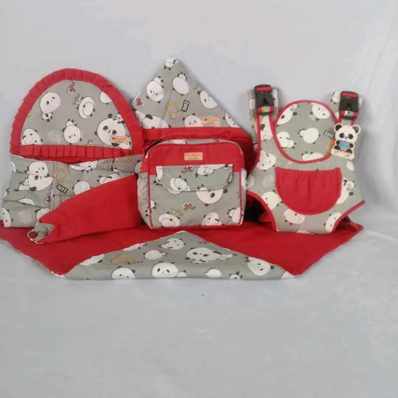 Paketan Hemat 4 in 1 Gendongan Samping Renda, Gendongan Depan, Selimut, Tas Kecil Bayi Balita Cewek Cowok   Perlengkapan Bonceng 1