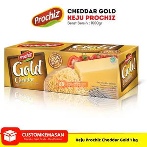 Prochiz Keju Cheddar Gold 2kg / Keju Cheddar Prochiz / Keju Parut / Keju Serbaguna