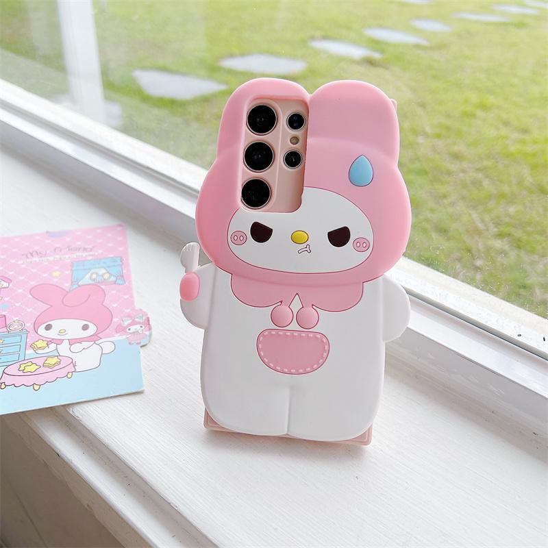 Product Introduction of Cartoon Casing For Samsung Galaxy A55 A35 A25 A15 A24 A23 4G A54 A34 A73 A53 A33 A13 A14 A22 A32 5G Phone Case Soft TPU 3D Cute Melody Wing Bear Anti-falling Silicone Protective Cover 9