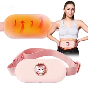 Waist Massage Heat Uterus Portable Warm Palace Uterus Waist Belt Women Period Pain Massage Relief  Alat Pad Pijat Kompres Penghangat Perut - Sabuk Pereda Keram Nyeri Haid Pijit Wanita Pengencang Merah Wajah