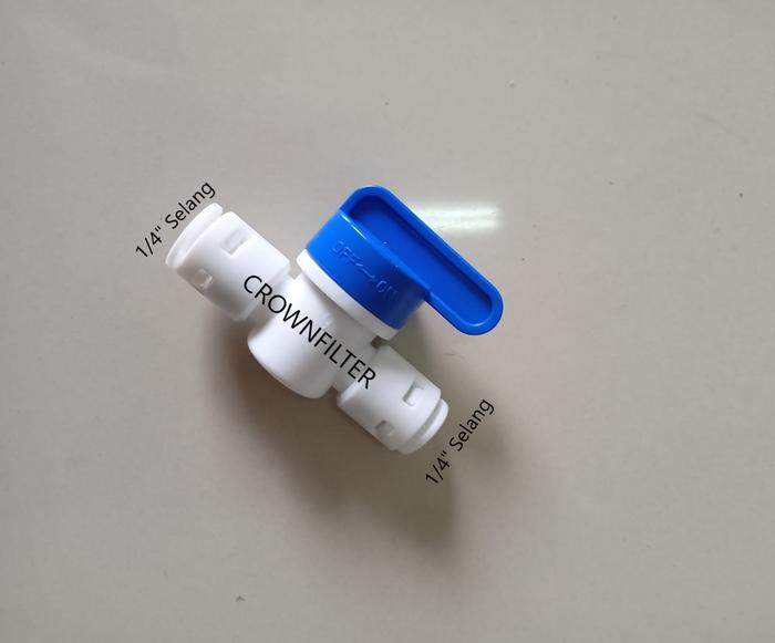 Gambar Ball Valve / Stop Kran 1/4" RO dari Crownfilter Kota Administrasi Jakarta Barat Tokopedia